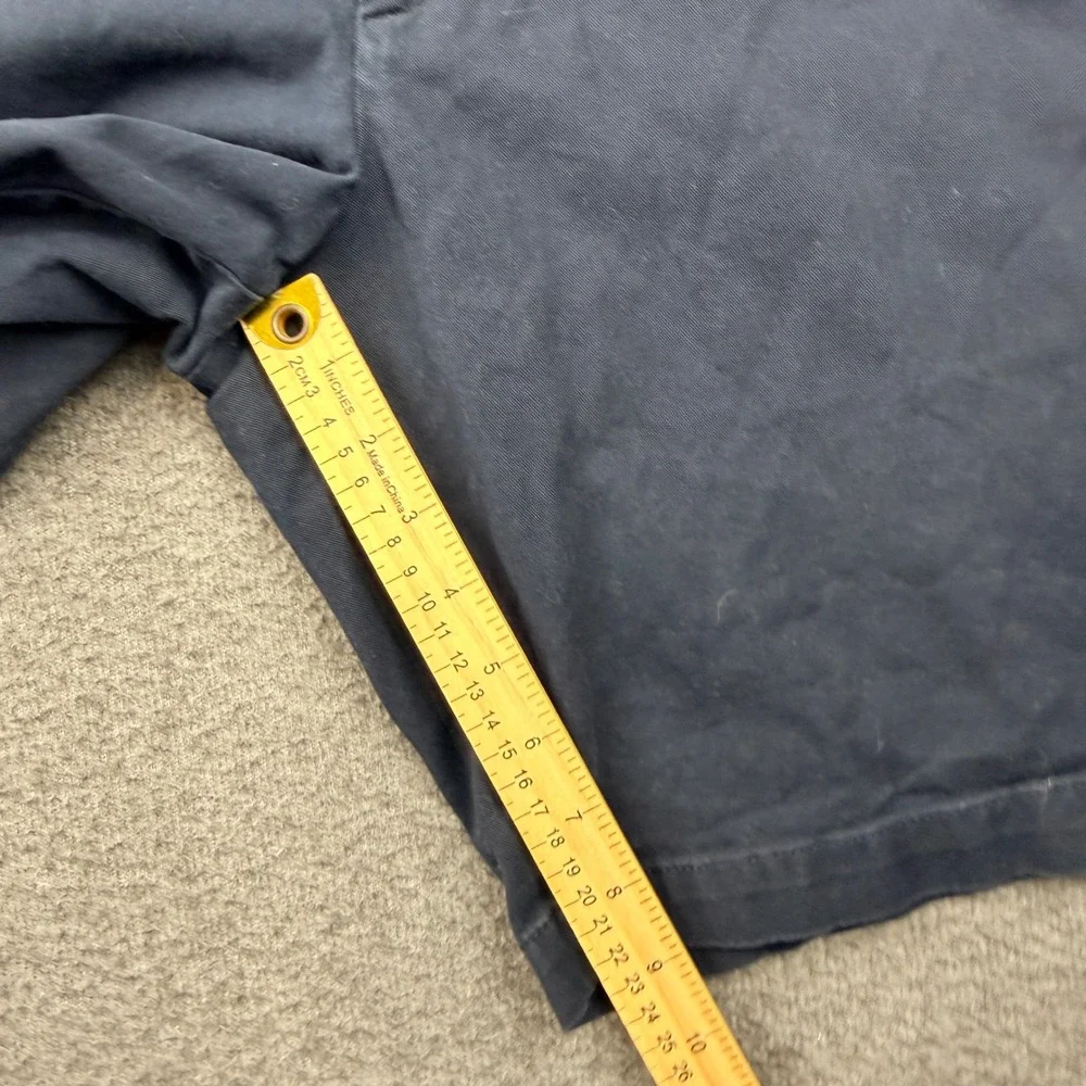 Banana Republic Aiden Short Mens 34 Navy Blue Chino Cotton Stretch Casual Summer